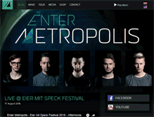 Tablet Screenshot of enter-metropolis.com